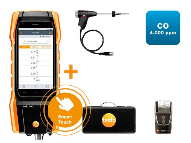 德圖 testo 300 - 煙氣分析儀通用型基礎款套裝2