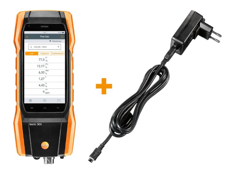 德圖 testo 300 Lo<i></i>nglife - O2和CO帶H2補償傳感器，高達30,000 ppm，可以改裝 NO/NOlow 傳感器